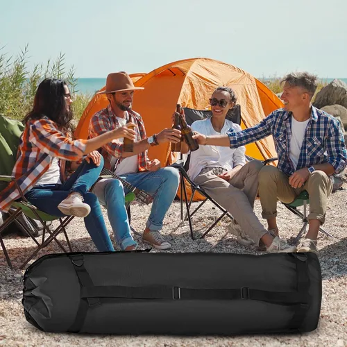 Miniatura 7 de PATIKIL Bolsa de repuesto para silla de campamento de 48 pulgadas, 1 paquete de bolsa plegable para silla de campamento 900D Oxford bolsa de Negro