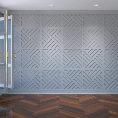 Miniatura 17 de Ekena Millwork Paneles de pared decorativos Allen medianos de 15 3/8 pulgadas de ancho x 15 3/8 pulgadas de alto x 3/8 pulgadas de alto en PVC