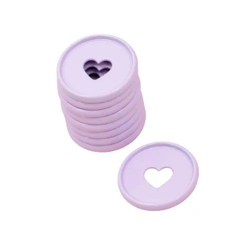Miniatura 16 de Craftelier - Anillas de Disco M Metálicas con Corte de Troquel en Forma de Corazón para Encuadernación de Scrapbooking para Planners, Agendas