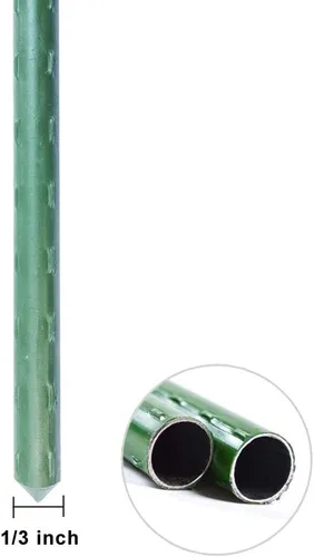 Miniatura 2 de WAENLIR Estacas para plantas de jardín, para soporte, para tomates, 5 pies / 1.52 metros, Paquete de 50