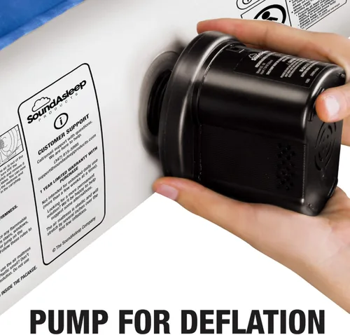 Miniatura 6 de Colchón de aire SoundAsleep con PVC ecológico y bomba de aire recargable