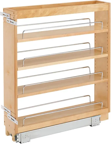 Miniatura 9 de Rev-A-Shelf Organizador de almacenamiento de gabinete de cocina extraíble de 14 pulgadas con rieles deslizantes, estante de especias de despensa