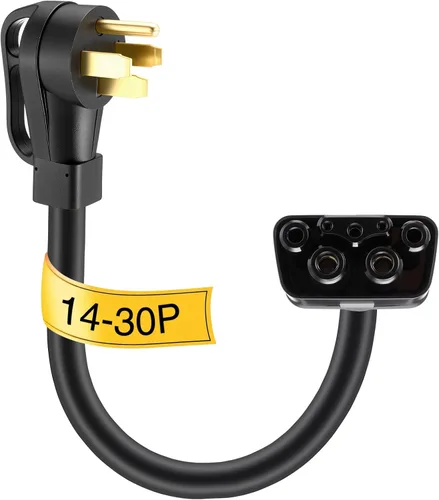Relaxweex Adaptador 14-30 de 16 pulgadas compatible con Tesla Gen 2, cargador portátil portátil para conectar el cargador móvil a 240V 14-30P a toma