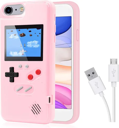 Miniatura 16 de Funda de consola de juegos para iPhone, funda protectora retro autoalimentada con 36 juegos pequeños, pantalla a todo color, funda de videojuegos