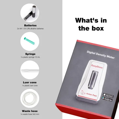Miniatura 5 de EasyDens - Hidrómetro digital de Anton Paar - Habilitado para Bluetooth para una medición precisa de alcohol, azúcar y extractos Probador rápido