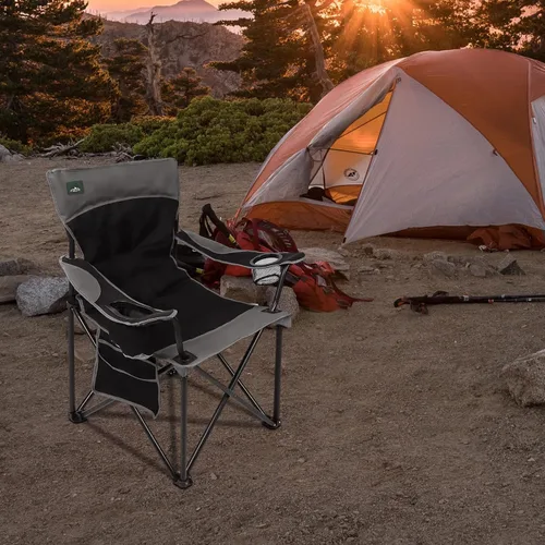 Miniatura 6 de Northroad Silla plegable de campamento resistente para exteriores, silla plegable de hasta 300 libras para senderismo, picnic, patio, playa, pesca