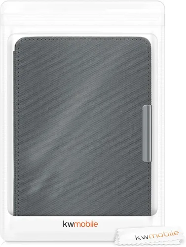 Miniatura 7 de kwmobile Funda compatible con Amazon Kindle Paperwhite - Funda protectora de nailon para lector electrónico - Antracita