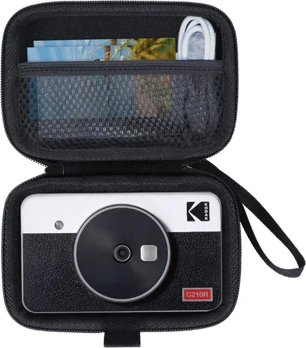 Miniatura 2 de Lebakort Estuche Rígido Compatible con KODAK Mini 2 Retro P210R / Mini Shot 2 Retro C210R Impresora Fotográfica Instantánea Digital, Estuche Negro