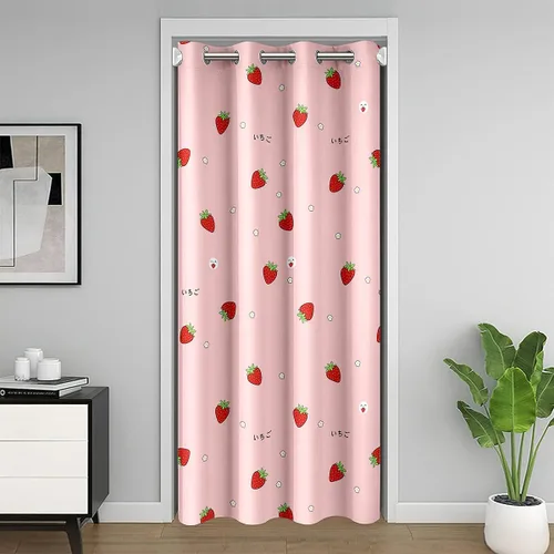 Miniatura 29 de Erosebridal Cortinas opacas de hojas para ventana de puerta, cortinas opacas de hojas blancas y negras, cortina de puerta de hojas, plantas Hojas
