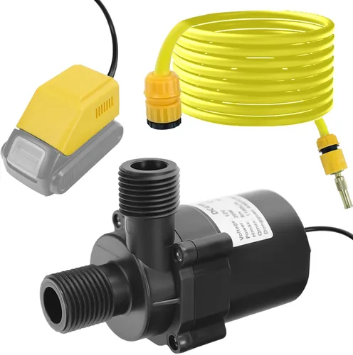 Bomba de agua sumergible para batería Dewalt de 20 V, mini bomba de agua silenciosa sin escobillas, elevación máxima 8M 1100L/H para jardín, piscina