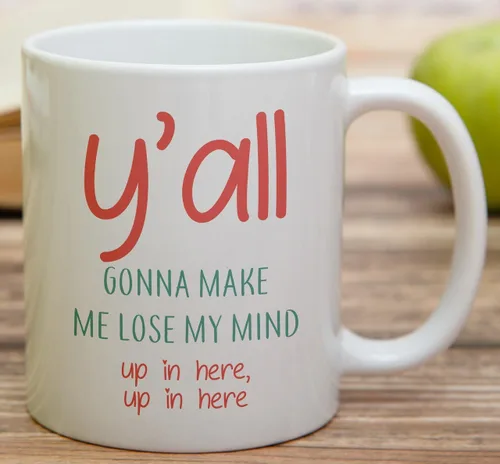 Miniatura 4 de Retreez Taza divertida – You All Y'all Gonna Make Me Lose My Mind - Tazas de café de cerámica de 11 onzas – Divertido, sarcasmo, sarcástico