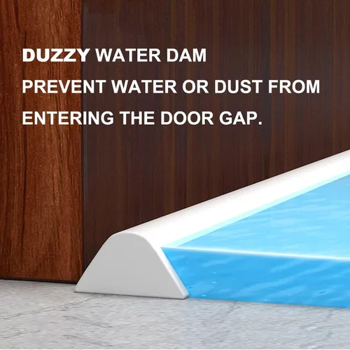 Miniatura 7 de Duzzy Presa de agua plegable para regadera de 39 pulgadas (99.06 cm), sistema de retención que mantiene el agua dentro del umbral, separación