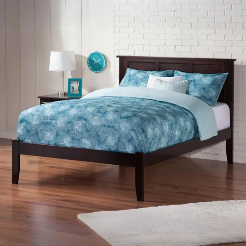 Miniatura 12 de Atlantic Furniture AR8621001 Madison - Cama de plataforma con tabla de pie abierto, tamaño individual, color espresso