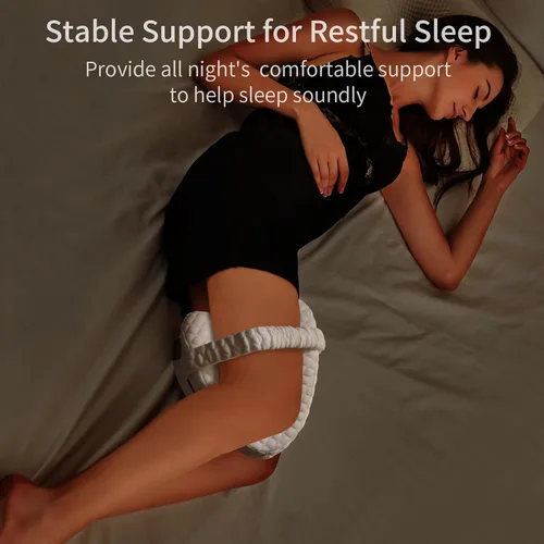Miniatura 8 de BEAUTRIP Almohada de rodilla para dormir de lado, almohadón de espuma viscoelástica con contorno de cuña, cojín de apoyo con funda lavable
