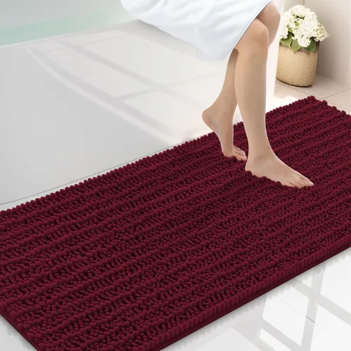 Miniatura 336 de Smiry Alfombras de Baño 24x16 pulgadas, Alfombras de Baño de Chenilla Extra Suaves y Absorbentes, Respaldo de Goma Antideslizante, Lavable a Máquina