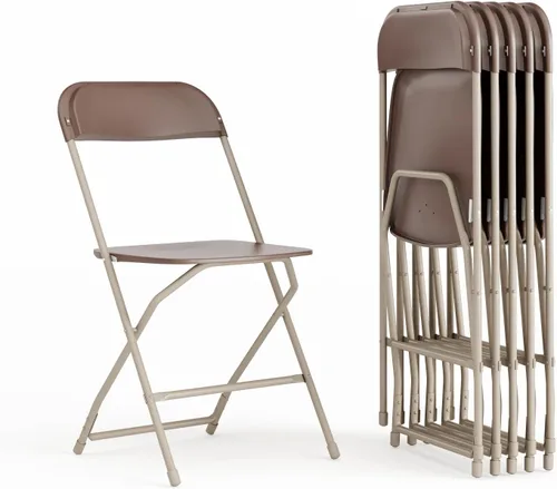 Miniatura 54 de Flash Furniture Hercules Series Silla plegable de plástico, color rojo, paquete de 6, capacidad de peso de 650 libras, cómoda silla para eventos