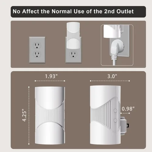 Miniatura 5 de easuntec Luz Nocturna, Luces Nocturnas Enchufables en la Pared, Luz Nocturna LED Cálida, Sensor de Luz de Atardecer a Amanecer, 3 Modos de Luz