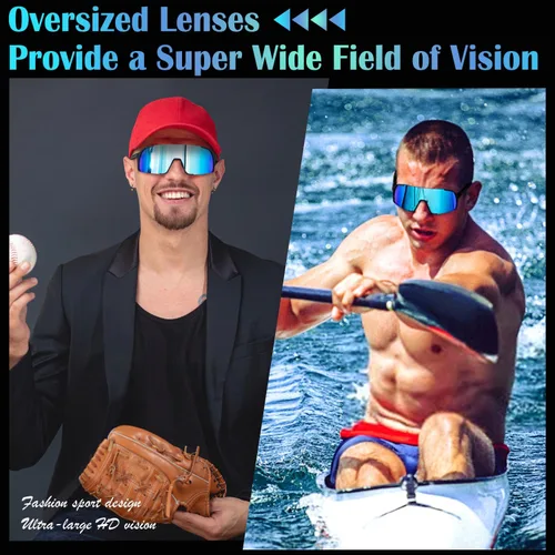 Miniatura 3 de Gafas de sol polarizadas para hombres, mujeres y jóvenes, protección UV, deportes, béisbol, gafas de sol para ciclismo, softbol, MTB y correr