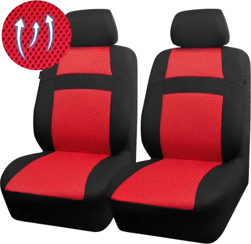 Miniatura 14 de CAR PASS Fundas de Asiento de Automóvil de Malla de Aire Solo para Asientos Delanteros, Fundas de Asiento Universales para Automóvil que se Ajustan