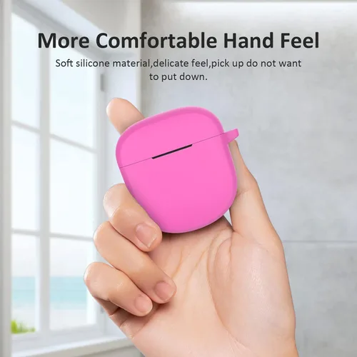 Miniatura 2 de LEFXMOPHY Funda rosa para auriculares Bose QuietComfort 2 2022, funda protectora de silicona que brilla en la oscuridad Rosa (Glow Pink)