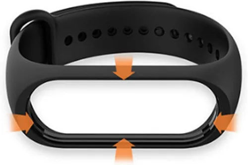 Miniatura 2 de Bandas de repuesto compatibles con Xiaomi Mi Band 3/Xiaomi Mi band4, pulseras de silicona para mujeres y hombres Negro