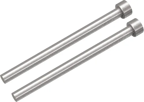 Miniatura 10 de uxcell Pasadores eyectores rectos, 0.256 in (1/4") Dia. Punzón de punta redonda de acero 65Mn 100mm (4") de largo para mantenimiento mecánico 2