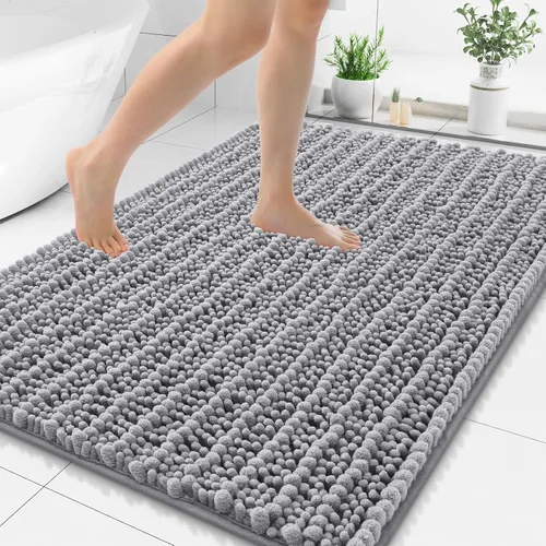 Miniatura 45 de Smiry Alfombras de Baño 24x16 pulgadas, Alfombras de Baño de Chenilla Extra Suaves y Absorbentes, Respaldo de Goma Antideslizante, Lavable a Máquina