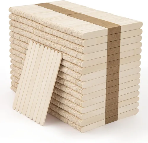 Miniatura 11 de WISYOK 240 palitos de madera natural, palitos de paleta, palitos para manualidades de 4.5 pulgadas, ideales para artes y manualidades en casa