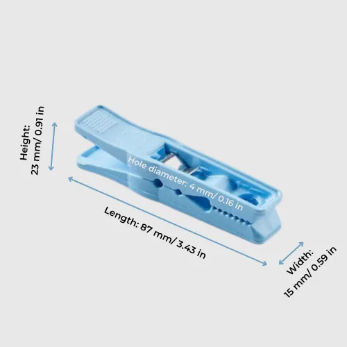 Miniatura 2 de Plasti-Flex Alfileres de ropa – Alfileres de ropa de plástico resistente – Pinzas para colgar ropa, secar, recortar – Clips de lavandería para secar