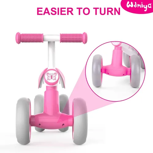 Miniatura 4 de Bicicleta de equilibrio para bebés de 1 año, bicicleta para niñas de un año, regalo de cumpleaños para niñas de 1 a 3 años, primera bicicleta sin