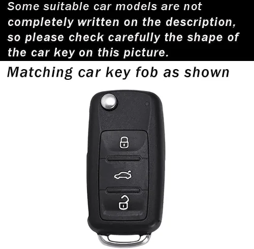 Miniatura 2 de ontto Funda para llavero de automóvil de protección completa, compatible con Volkswagen Jetta Tiguan Passat Polo Beetle Golf GTI/R/MK6 5 Santan