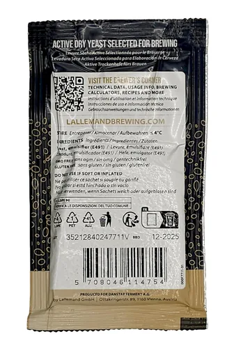 Miniatura 2 de LalBrew Premium Series American West Coast Ale Levadura BRY-97 para elaboración casera 0.39 oz