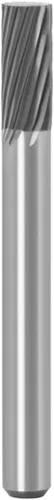 Brocas de carburo de tungsteno Rotary Burr Die Grinder Bits de corte único Cabezal de molienda Diámetro 0.236 in con vástago de 1/4 "Herramienta