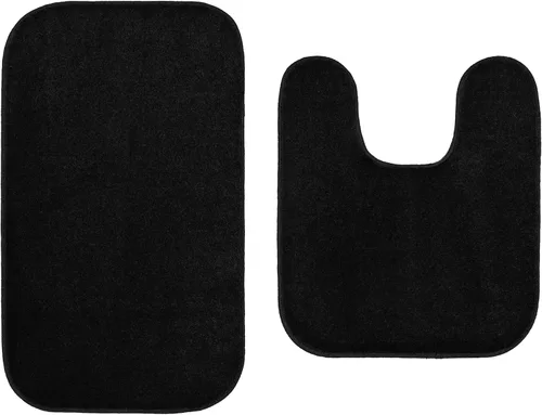 Miniatura 56 de Garland Rug Gramercy - Alfombra de baño rectangular lavable de polipropileno de felpa de 20 x 34 pulgadas, color azul lavabo, suave, absorbente
