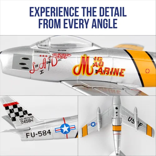 Miniatura 10 de Daron Sello comercial mundial F-86 Sabre Mig Mad Marine Jet