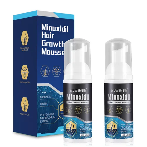 Miniatura 7 de Crecimiento del cabello de minoxidil al 5% con biotina: minoxidil para hombres y mujeres, el crecimiento del cabello apoya la barba y el cabello más
