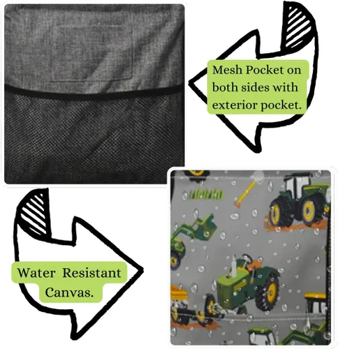 Miniatura 48 de NGIL Bolsa de comestibles reutilizable extra grande plegable de gran tamaño para comestibles, almacenamiento, picnic, playa, Bronco-negro occidental