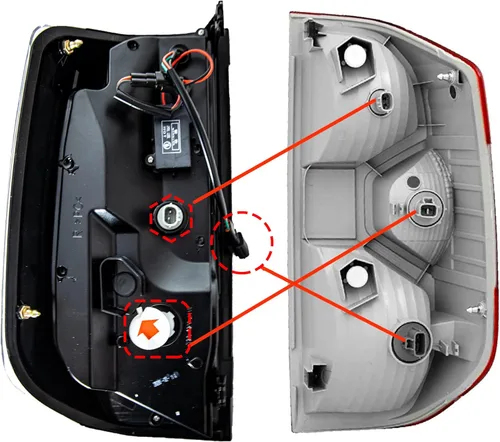 Miniatura 2 de WOLFSTORM Luces Traseras LED Compatibles con Toyota Tundra 2014-2021, Reemplazo de Conjunto de Luces Traseras para Toyota Tundra Pickup, Lente Lente