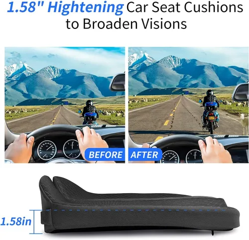 Miniatura 2 de Cojín de asiento de coche para asiento de coche y camión, silla de oficina, sillas de ruedas, soporte de coxis, ciática, alivio del dolor de espalda