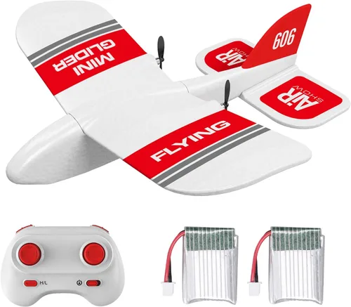 GoolRC KF606 - Avión RC de 2.4 GHz, avión de control remoto de 2 canales, avión de ala fija de espuma EPP, avión planeador RC listo para volar RTF