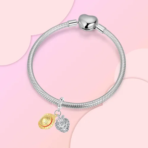 Miniatura 189 de Dije de girasol con diseño de estrella y luna y elefante para pulsera, collar de plata de ley 925, dijes de corazón de amor para mujer, regalo