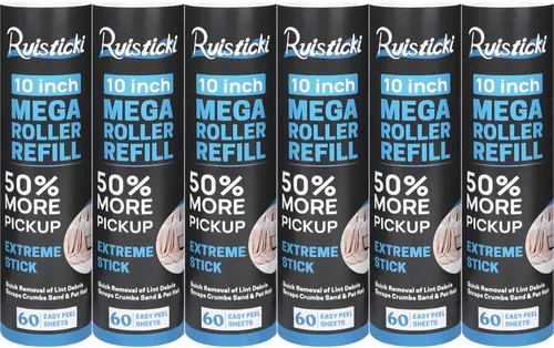Recambios de rodillo ultra pegajoso de 10 pulgadas para Evercare Layers Smart Design Rodillos grandes de pelusa 50% más recogida removedor de pelo