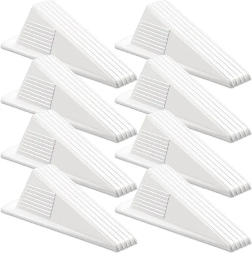 Miniatura 33 de Frienda 4 Piezas Topes de Puerta Jumbo Resistentes Tope de Puerta Alto hasta 2 pulgadas Cuña Alta TPR Cuña Grande Apilable Gran Tope de Goma