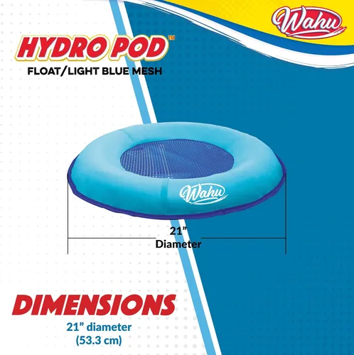 Miniatura 9 de Wahu Hydro Pod - Flotador versátil de piscina con bolsa de transporte, flotador de piscina portátil redondo de 21 pulgadas para adultos y niños a