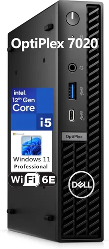 Dell OptiPlex 7020 MFF Computadora de escritorio empresarial, factor de forma micro 7000 Mini, Intel Hexa-Core i5-12500T (Beat i7-11700T), 16 GB