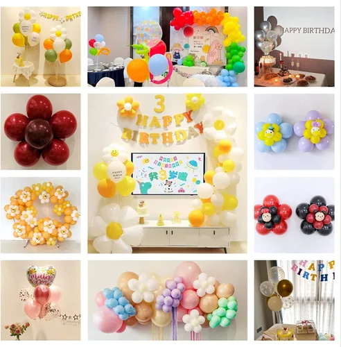 Miniatura 6 de Jiesky 8 juegos de soportes para globos de 28 pulgadas, palos de globo con base para mesa, suelo, graduación, baby shower, feliz cumpleaños