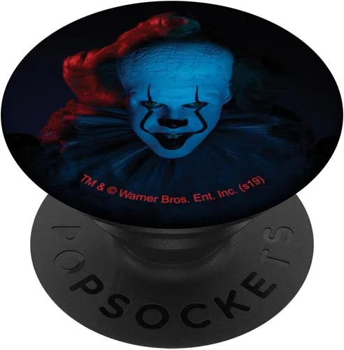 IT: Capítulo 2 Azul Pennywise PopSockets agarre y soporte para teléfonos y tabletas, Negro