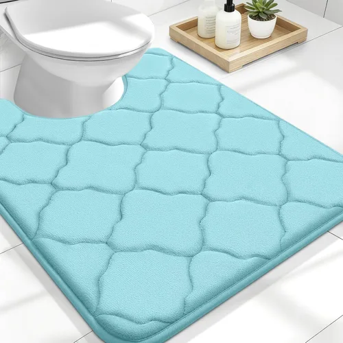 Miniatura 60 de OLANLY Alfombra de Baño de Espuma Viscoelástica de 24 x 16 pulgadas, Ultra Suave y Absorbente, Alfombras de Baño Antideslizantes, Cómodas, Lavables