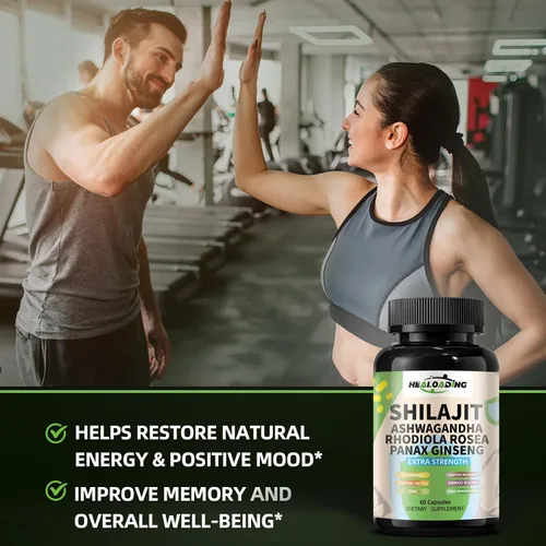 Miniatura 5 de Cápsulas de Shilajit del Himalaya: extracto purificado de Shilajit del Himalaya – Apoyo de energía natural y resistencia, vegano, sin OMG antiguo