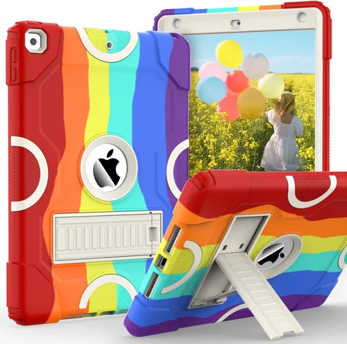 Miniatura 8 de ZoneFoker - Funda para iPad de 9.ª generación, funda para iPad de 8.ª y 7.ª generación, funda para iPad de 10.2 pulgadas 2021/2020/2019, funda Negro